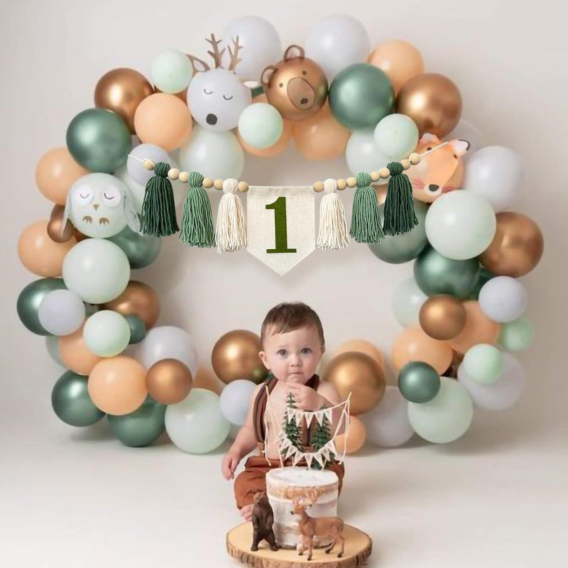 Ereniko Handmade Boho 1st Birthday High Chair Banner Party Decoration for Girl Baby Shower Wall Hangings Decorative for Kids Bedroom - Image 5